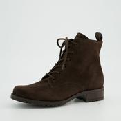 Paul Green Dark Brown Suede Ankle Boot|8280041