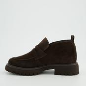 Paul Green Brown Suede Loafer|8344001