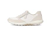 Rolling Soft Beige Lizard Print Comfort Trainer|8696822