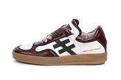 Another Trend White and Burgundy Patent Trainer|AW0349396 image