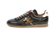 Another Trend Black Patent and Gold Trainer|A0784705
