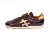 Another Trend Burgundy Patent and Gold Trainer|A0784745 image
