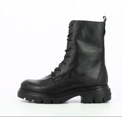 Wonders Black Laced Ankle Boot|A4313NE image