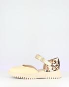Wonders  Beige and Leo Print Wedge Sandal|A4412V