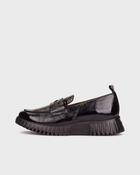 Wonders Black Patent &amp; Croc Print Loafer |A4420NE image