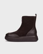 Wonders Dark Brown Platform Ankle Boot|A5202TES image