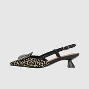 Lodi Leo Print Raffia Sling Back|CASIOPEAC1 image