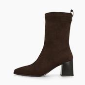 Lodi Brown Sock Ankle Boot|HEKABR
