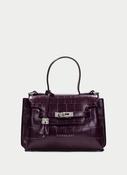 Hispanitas Burgundy Croc Print Bag|BI265025BU image