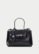 Hispanitas Black Croc Print Bag|BI265025BK image