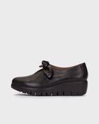 Wonders Black leather Wedge Slip On|C33159BLAK image