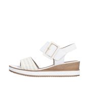 Remonte White Wedge Sandal|D645381