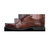 Salamander Cognac Leather Lace-Up Business Shoe|E11AUU0263