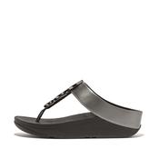 Fitflop Bead Circle Pewter Black Toe Post| HJ1B06 image