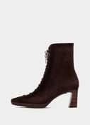 Hispanitas Dark Brown Laced Ankle Boot|HI265227ES image