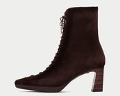 Hispanitas Dark Brown Laced Ankle Boot|HI265227ES image
