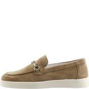 Hogl Taupe Suede Comfort Loafer|1012121900