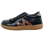 Marco Moreo Black and gold Trainer|X762JNER image