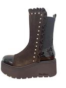 Marco Moreo Brown Studs Platform Boot|G1018JMO image
