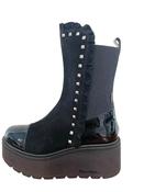 Marco Moreo Black Studs Platform Boots|G1018JNR image
