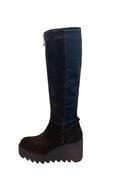 Marco Moreo Brown Suede Platform Boot|M0030MVT image