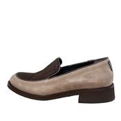 Marco Moreo Brown and Taupe Loafer |X706JCTO image