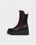 Marco Moreo Burgundy Platform Ankle Boot|E4010MBO image
