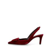 Lodi Dark Burgundy Velvet Sling Back|NESTORED