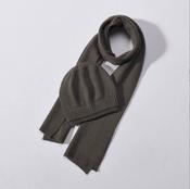 Karen Koo Set - Olive Matching Hat &amp; Scarf