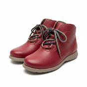 Jose Saenz Red Lace Up Ankle Boot image