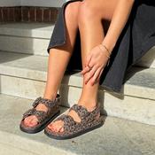 Copenhagen Leo Print Platform Sandal| CS8340