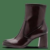 Tamaris Burgundy Patent Ankle Boot|125357568B image