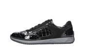 Waldlaufer Wide Fit Black Patent Trainer|598002001