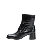 Unisa Black Patent Ankle Boot|LIPPIBK image