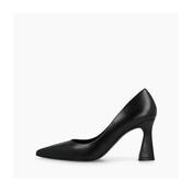 Lodi Black Leather Court Shoe|ROAC210 image
