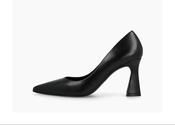 Lodi Black Leather Court Shoe|ROAC210 image