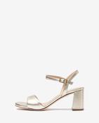 Unisa Gold Block Heel  Sandal|MORATY26G image