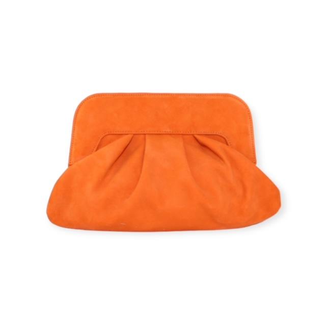 Orange clutch bag cheap