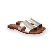 Viguera platino leather slide image
