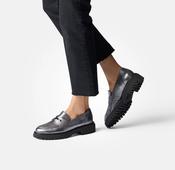 Paul Green chunky loafer in dark silver image