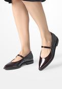 Paul Green pointed Mary Jane in black patent