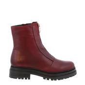 Carl Scarpa Savita burgundy zip-up leather ankle boots image