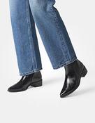 Paul Green Western boot in black patent
