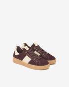 Nero Giardini burgundy and cream sneaker