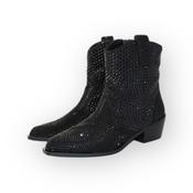 Pedro Anton black sparkly ankle boot