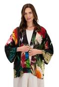 Powder Kimono jacket – Opulent Florals in Chocolate NEW
