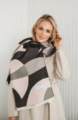 Elie Beaumont Winter Scarf – Black, Grey, Pink Impression