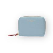 Elie Beaumont zipper purse/wallet in baby blue leather