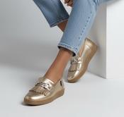 Marco Moreo Nina gold loafer NEW image