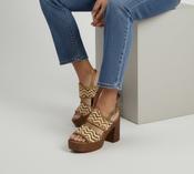 La Repo bronze patterned sandal NEW image